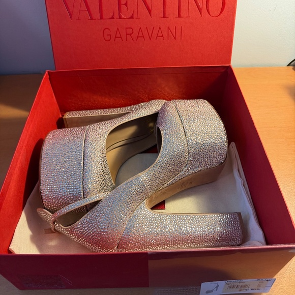 Valentino garavani VALENTINO GARAVANI TAN-GO PUMP WITH CRYSTALS 155MM - Picture 6 of 6